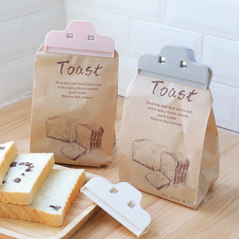 Portable Bag Clips Kitchen Storage Food Snack Seal Sealing Bag Clips Sealer Clamp Plastic Tool Kitchen Organization Accessories