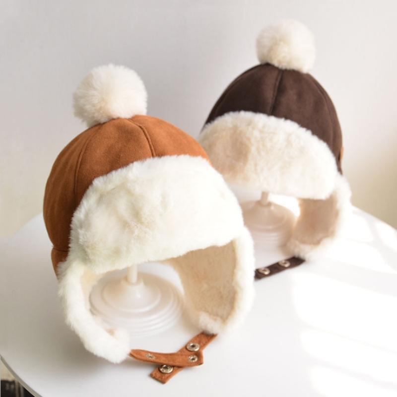 Kids Beanies Winter Baby Children's Cap for Kids Girls Russian Girls Boys Thickened Warm Comfortable Soft Hat