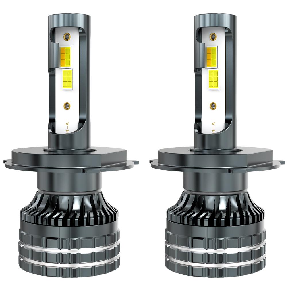 2Pcs H4 LED Headlight H11 Canbus 20000Lm 6000K 4300K 3000K 3 Color Changing Front Light Bulbs H8 9005 HB3 9006 HB4 9012 Hir2 H27 880 881 Auto Fog Lamp