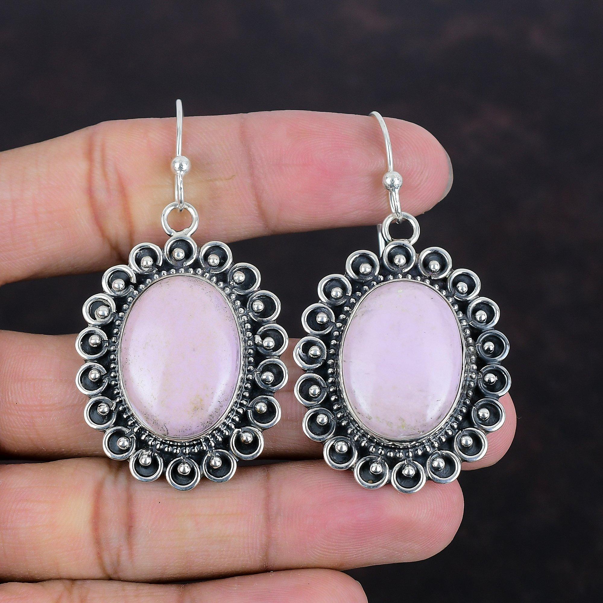 Phosphosiderite Earring 925 Sterling Silver Earrings Handmade Earring Phosphosiderite Gemstone Jewelry Latest Design Earring Gifts For Mom