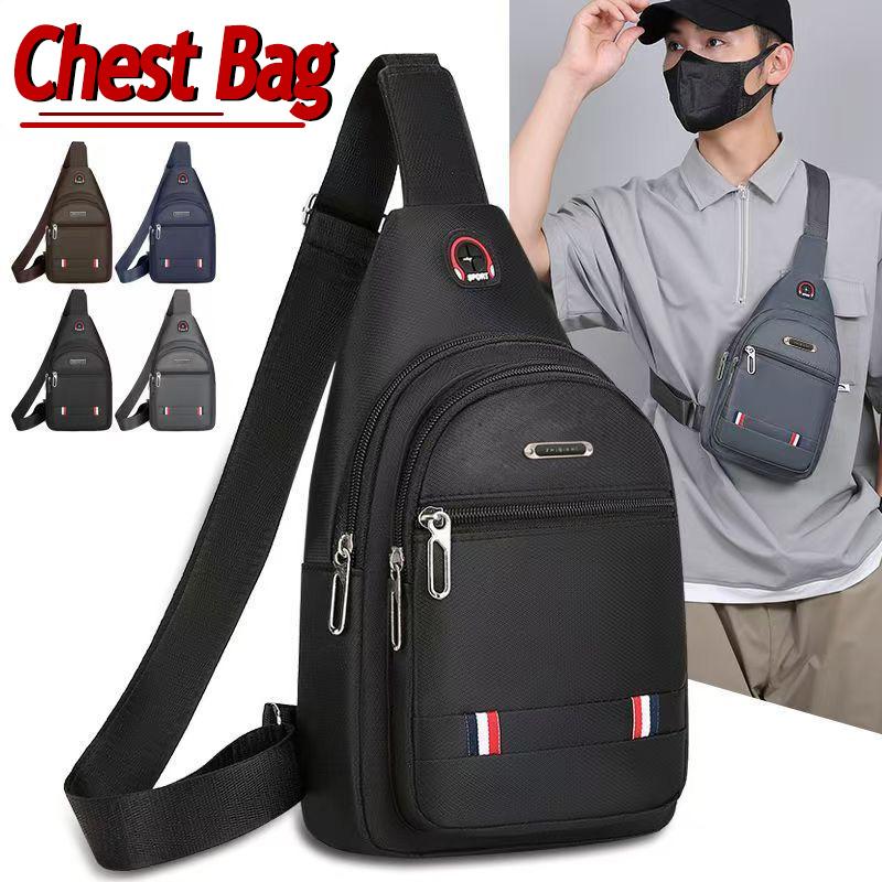 Borsa da Petto per Uomo Tela Sport Crossbody Uomo Borsa a Spalla Borsa da Petto per Cellulare