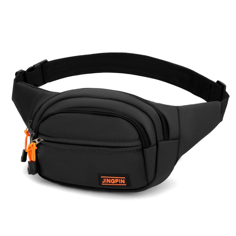 Nylon Men Chest Bag Large Capacity Adjustable Strap Outdoor Waist Bag Japanese Style Multi Functional Sports Walking Bag Riding