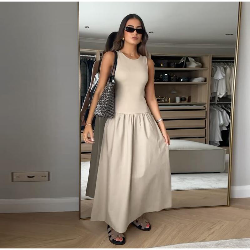 Women's Summer Dresses New Chic Slim Simple Elegant Holiday Dress Street Female Comfortable Youth Dress