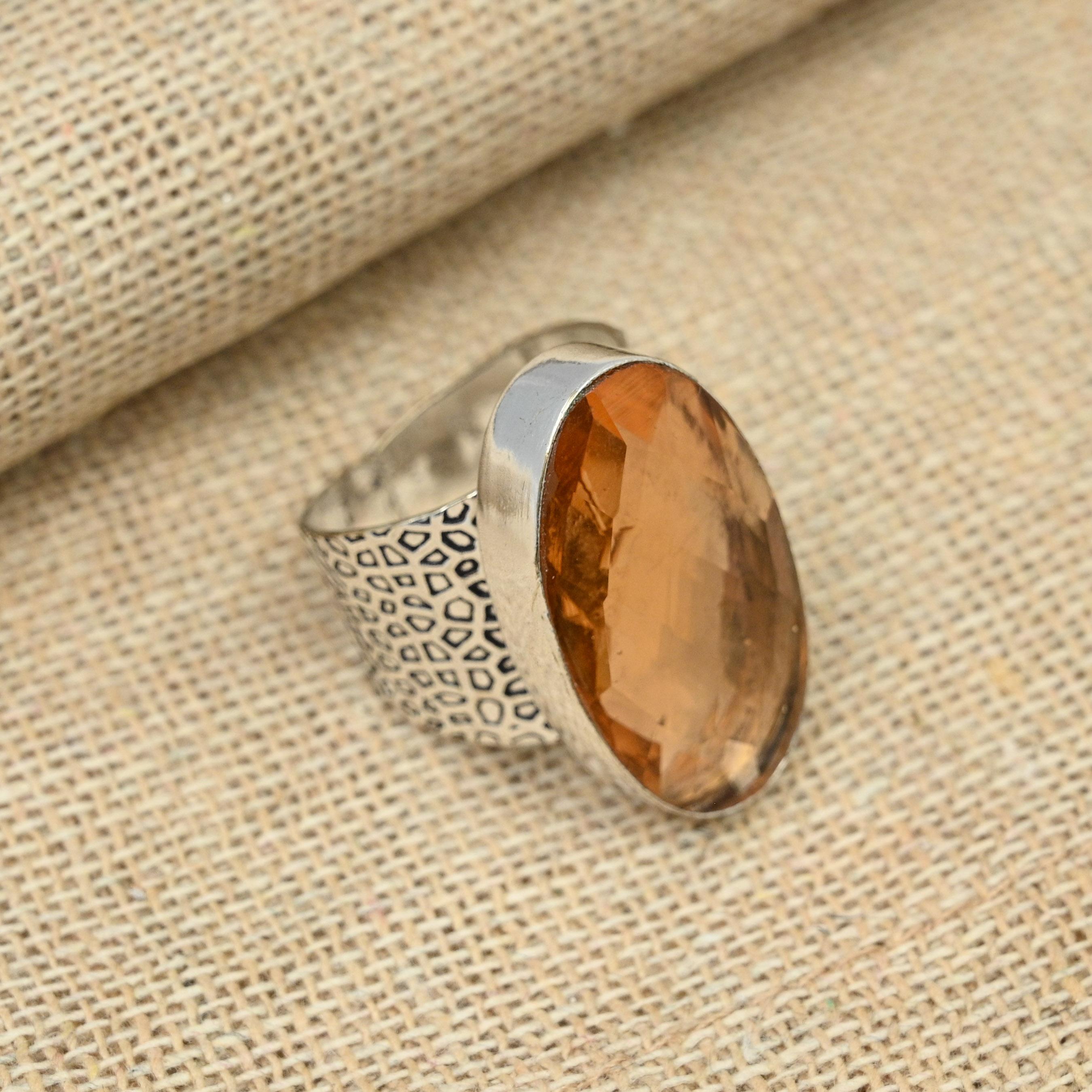 Morganite Gemstone 925 Sterling Silver Jewelry Women Handmade Ring Christmas Gift
