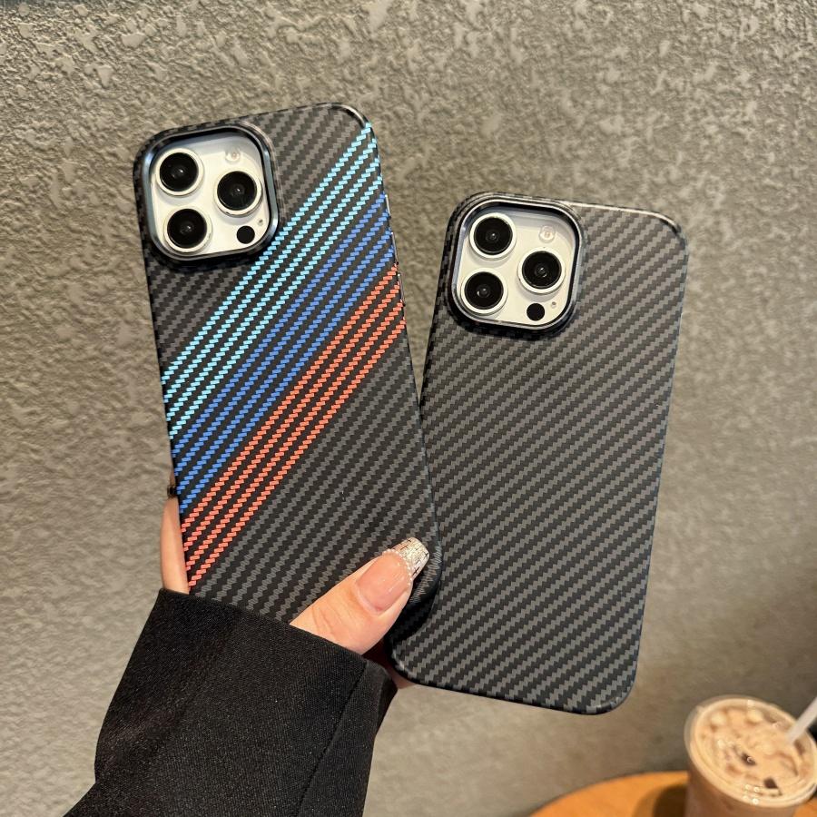 Luxury Carbon Fiber Magsafe Phone Case Metal Lens For iPhone 11 12 14 15 13 16 Pro Max  Wireless Charging Shockproof Cover Fundas