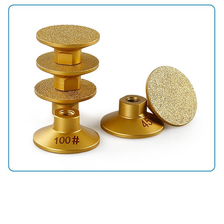 2 Inch Angle Grinder Flat Grinding Head For Stone Marble Quartz Stone Ceramic Tile Trimming Joints Polishing, Sanding Pads