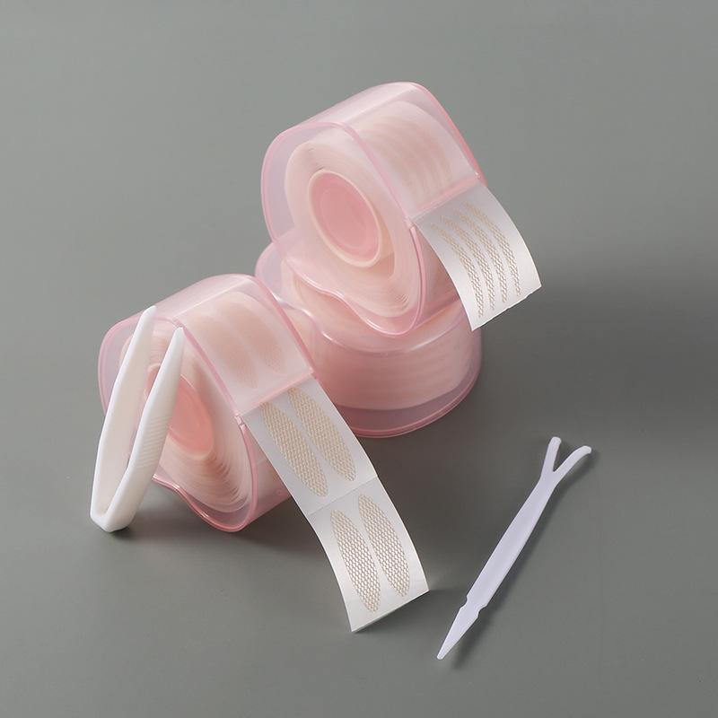 360 stücke Transparent Grau Beige Große Augen Unsichtbare Spitze Mesh Faser Schönheit Augenklappe Augenlid Doppel Augenlid Klebeband Aufkleber Make-Up-Tools