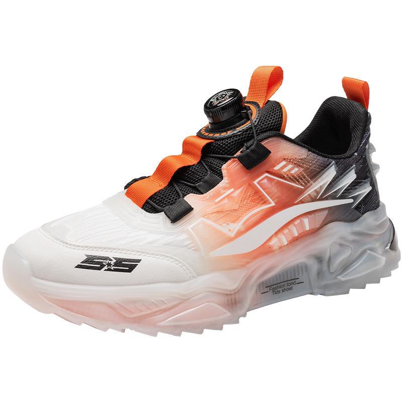Men's Shoes Breathable Rotating Buckle Sports Casual Shoes Couple Style Teenager Dad Running Shoes