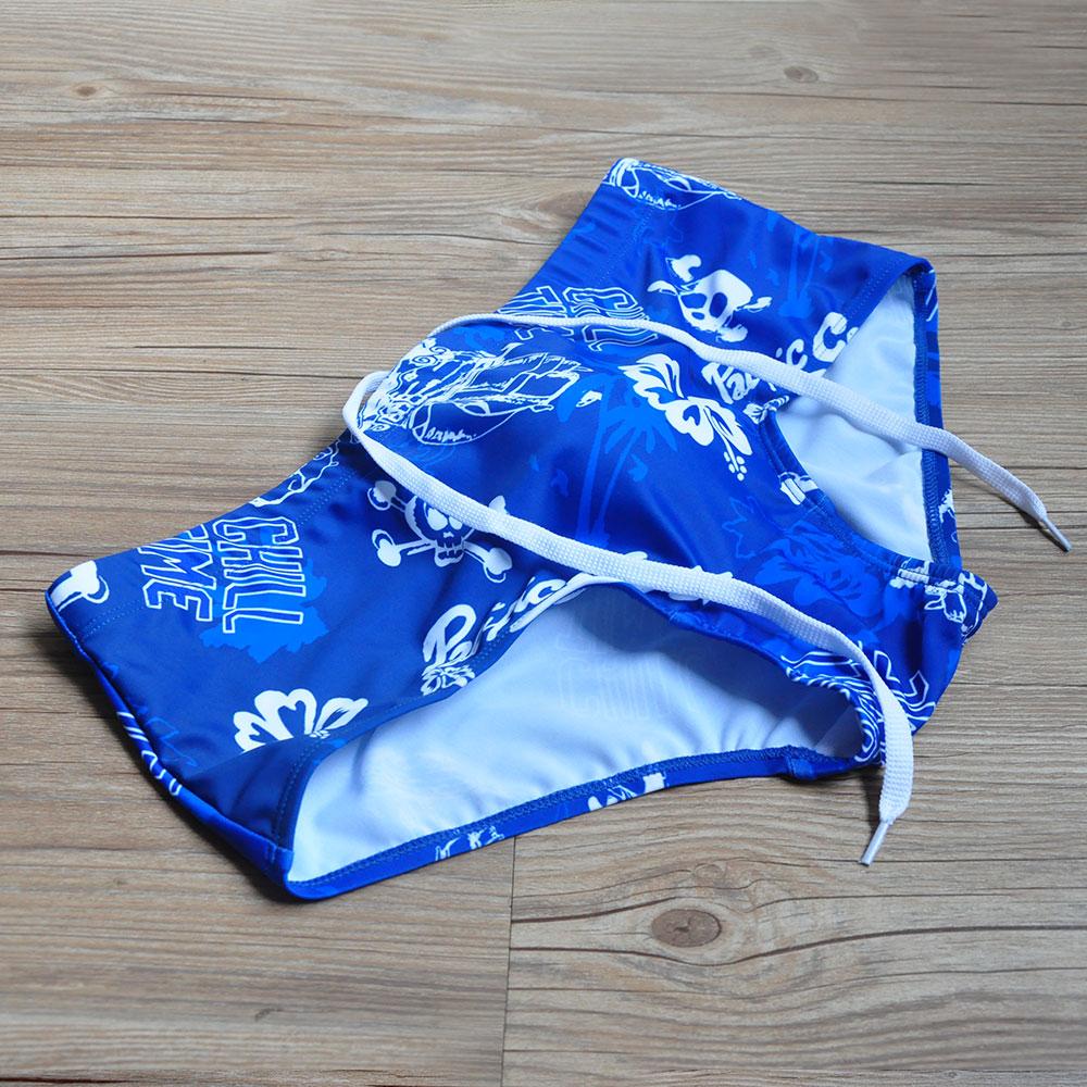 Camo Men's Swim Briefs Sexy Bikini Swimsuit Solid Swimwear with Pouch