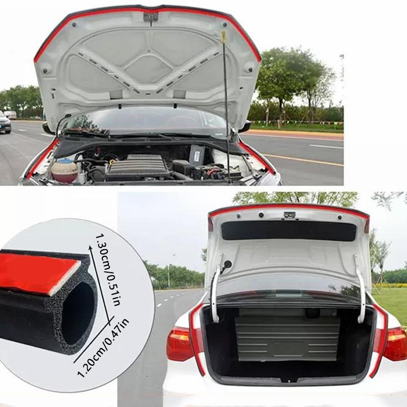 SEAMETAL Car Rubber Door Sealing Big D Type Car Door Hood Trunk Seal Strip Universal Noise Insulation for Car Seals Accessories