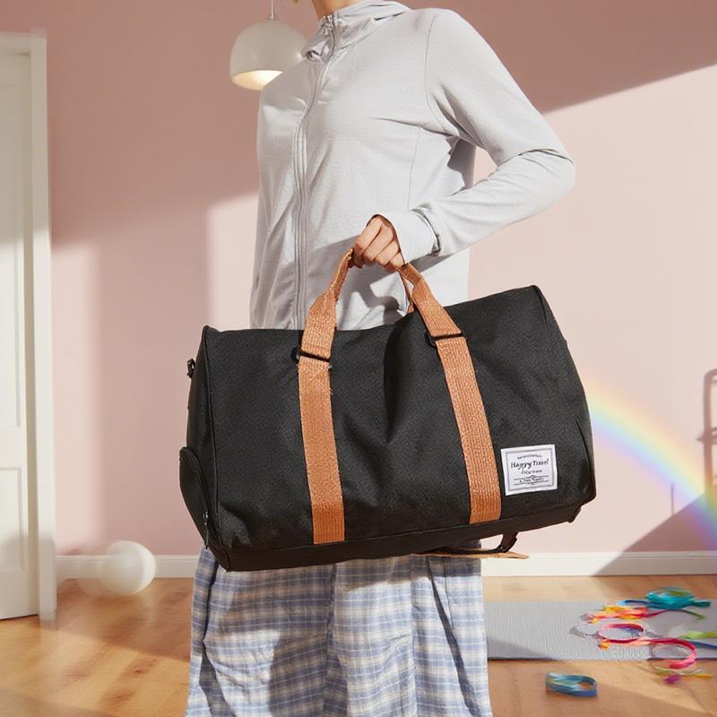 Duffelová taška, cestovní taška, zavazadlová taška, velká kapacita, na služební cesty, lehká, lze umístit na madlo, taška z oxfordské tkaniny, styl přes tělo