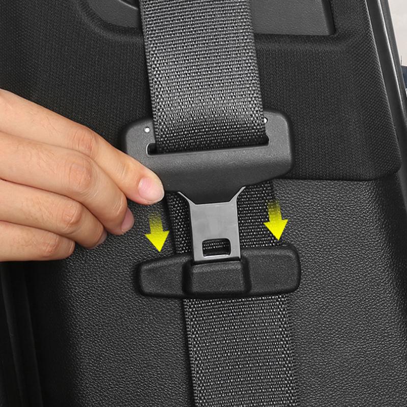 SEAMETAL 2pcs Car Safety Belt Clips Seat Belt Buckle Car Styling Safety Stopper Belt Clips Adjusting Clip