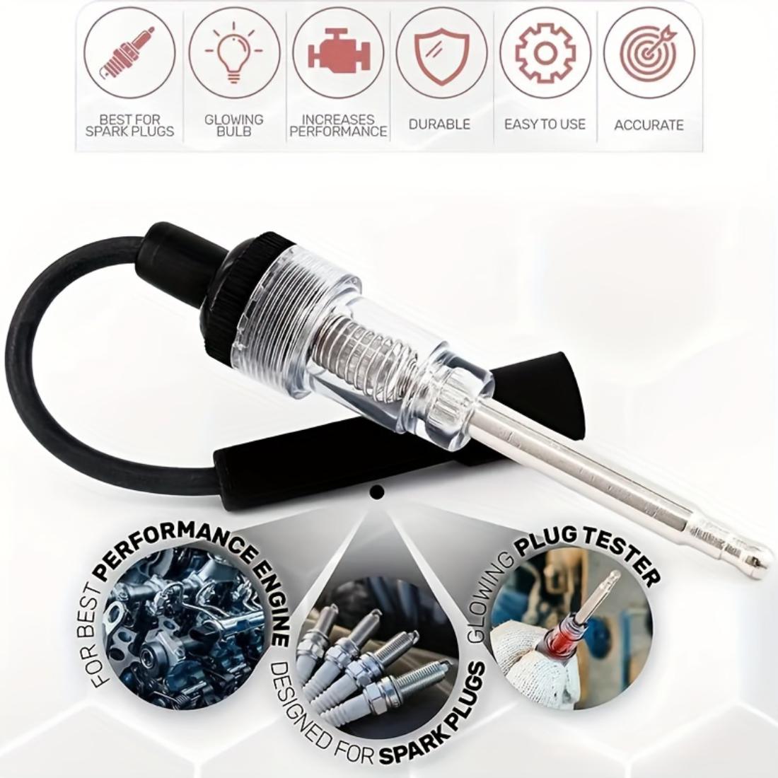 Spark Plug Test Connector, Engine Ignition Diagnostic Tool, Quickly Detect Engine Starting Problems, Universal Auto Repair Testing Accessory