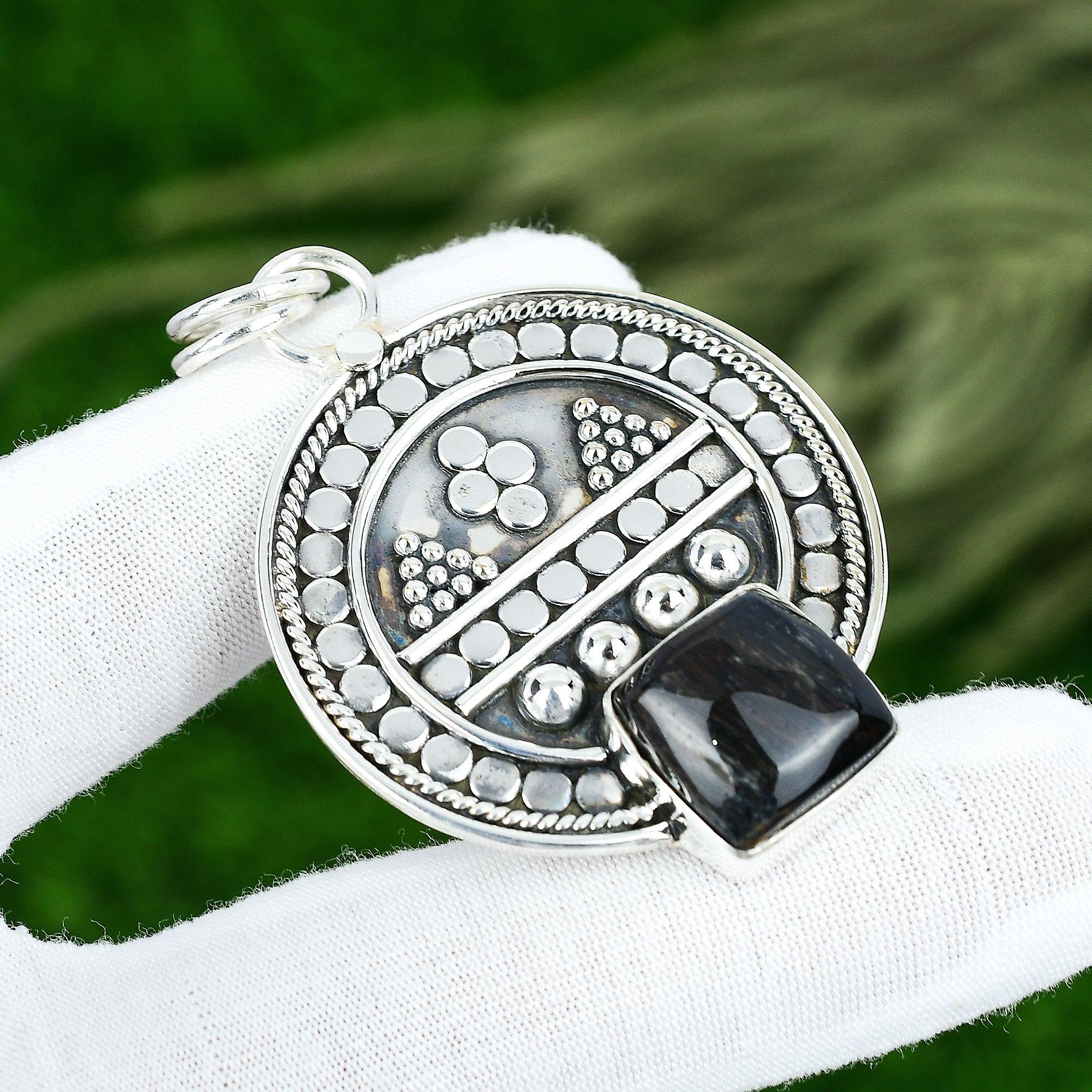 Memorial Day Sale Nellite Stein 925 Silber Handgefertigt Schwester Anhänger Schmuck