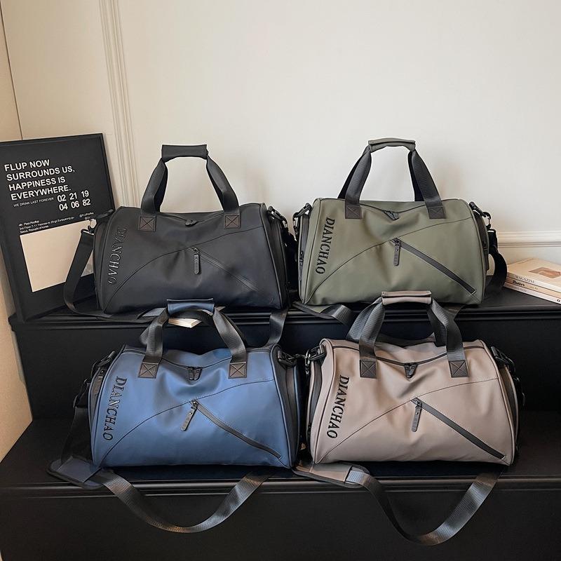 Spring New Short Distance Travel Bags Dry-wet Separation Large Capacity Unisex Sports Fitness Bag Simple Solid Color Breathable Portable Duffel Bags
