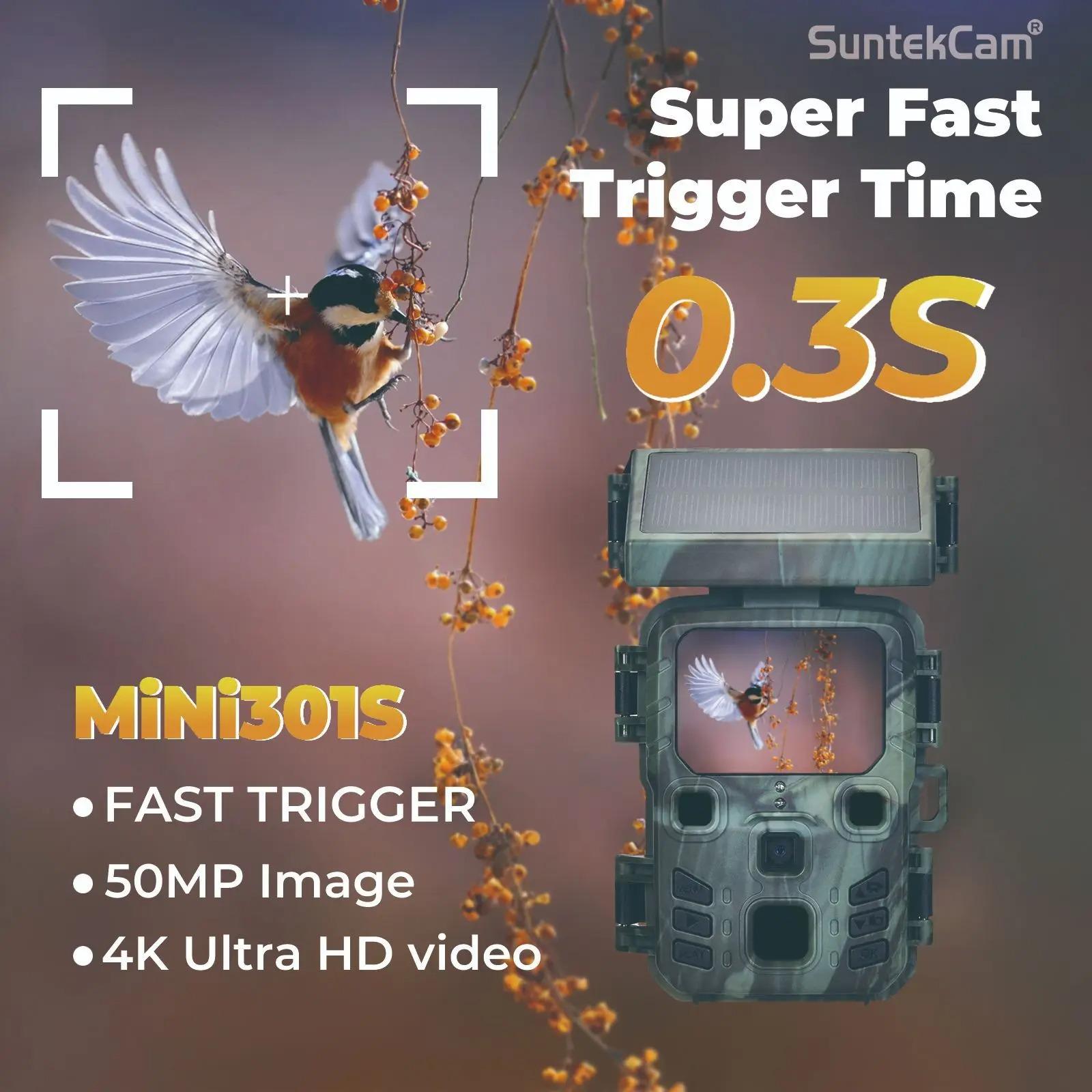 4K Wireless Trail Camera 50MP Night Vision Mini301S Outdoor Hunting Wildlife Scouting Surveillance Photo Trap