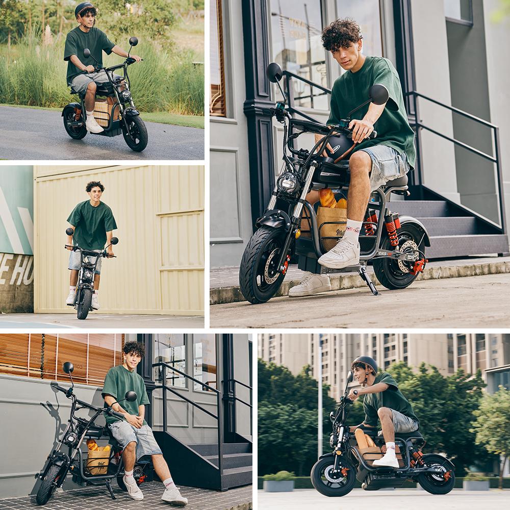 iScooter DX5 Electric Scooter 15.6Ah 16'' Tires NFC Start  60-72KM Range Adult scooter Max Load 150KG escooters