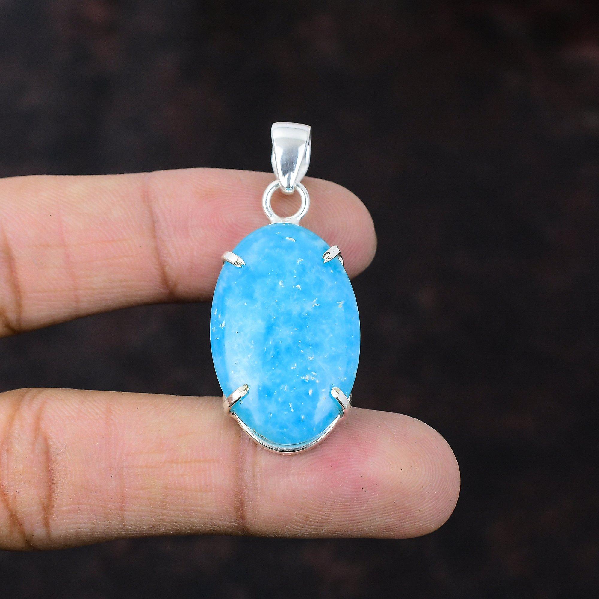 Smithsonite Pendant Very Pretty Gemstone Pendant 925 Sterling Silver Pendant Handmade Unique Style Jewelry Gift For Mother Wonderful Jewelry