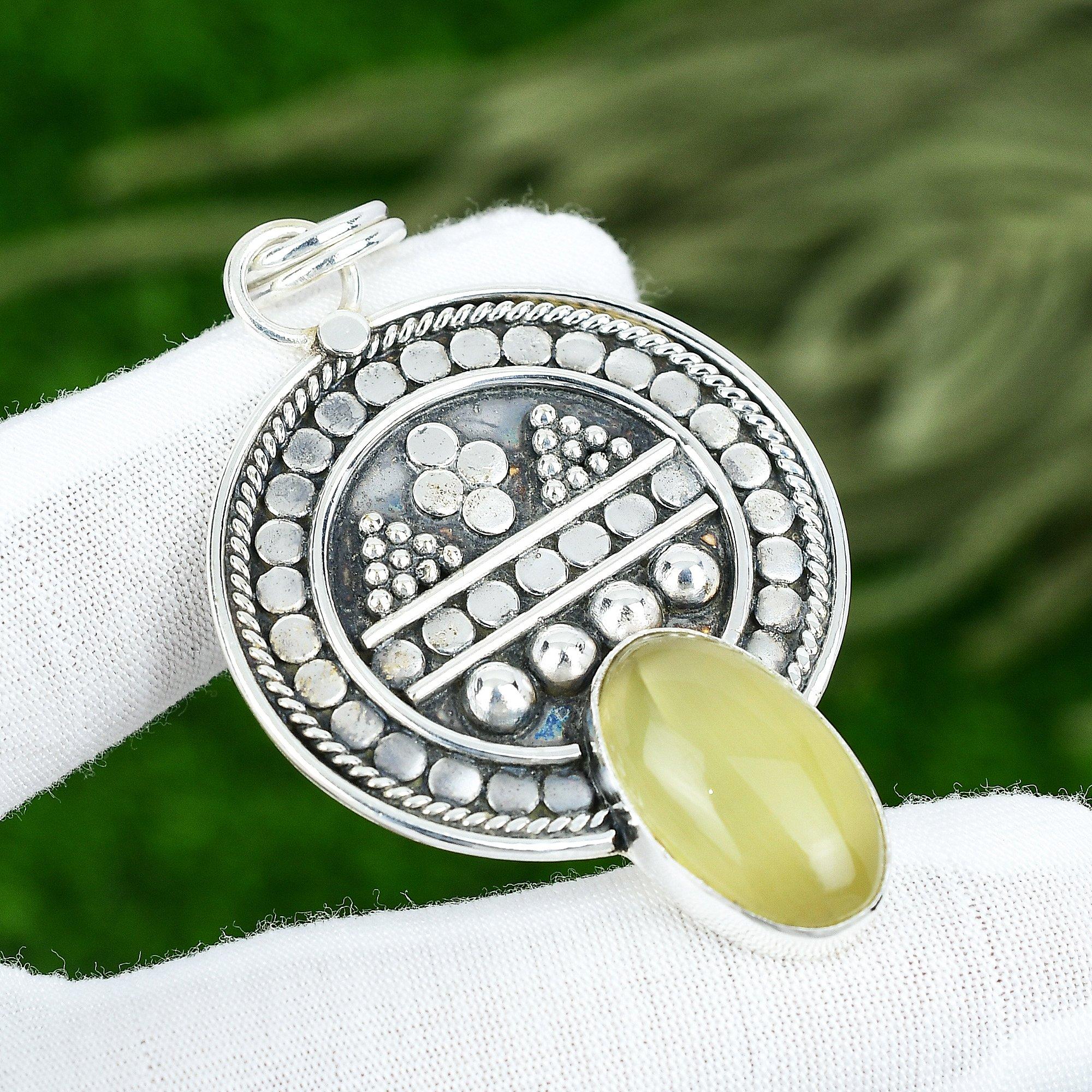 Sisters Day Sale Sterling Silver Chrysoberyl Stone Bezel Mother Pendant Jewelry