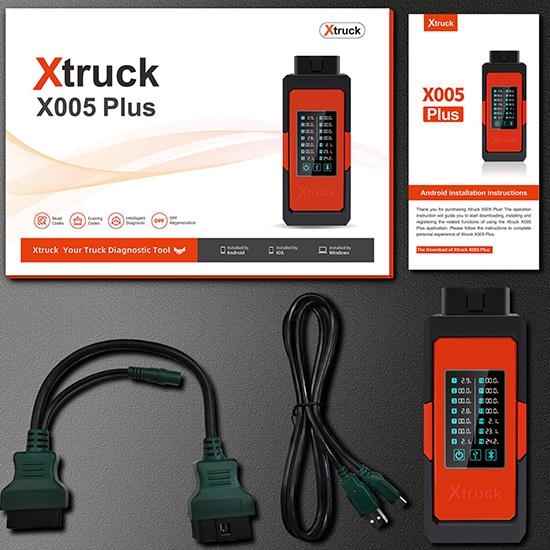 Xtruck X005 Plus ECU Programmer Heavy Duty Truck Diagnostic Tool OBD2 Scanner for Sinotruck
