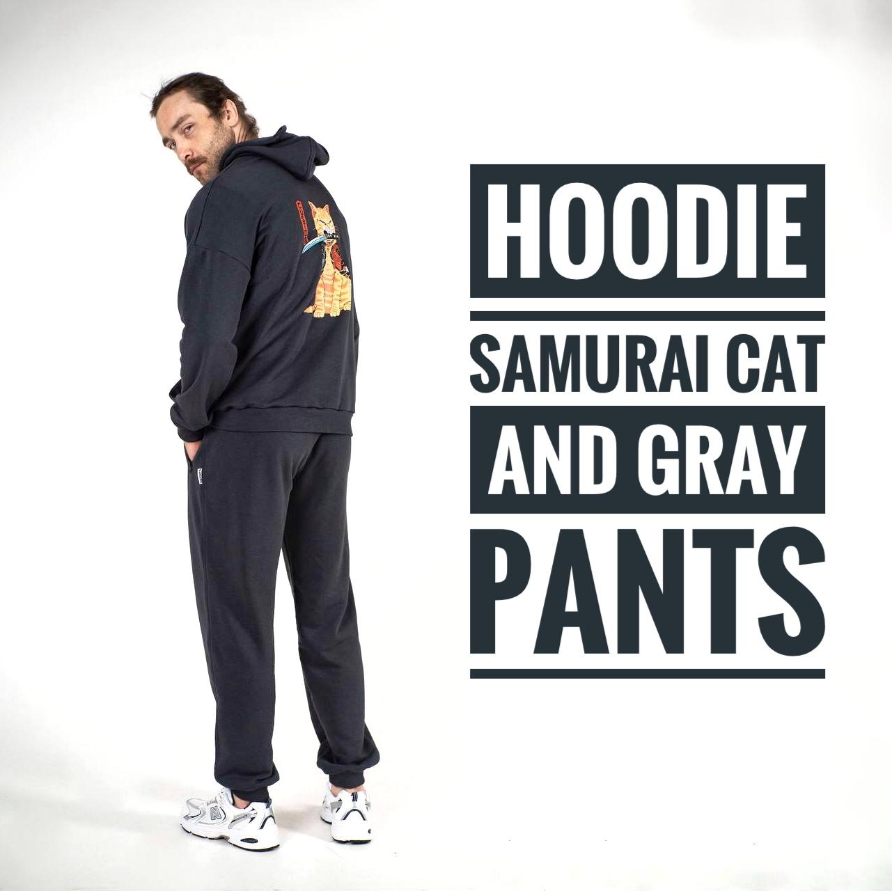 Oversized sportovní kalhoty Custom Wear graphite